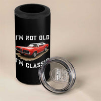 I'm Not Old I'm Classic 4 in 1 Can Cooler Tumbler Vintage 1970 Mercury Cougar Hardtop Classic Car Enthusiast