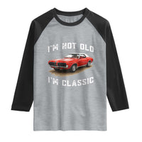 I'm Not Old I'm Classic Raglan Shirt Vintage 1970 Mercury Cougar Hardtop Classic Car Enthusiast