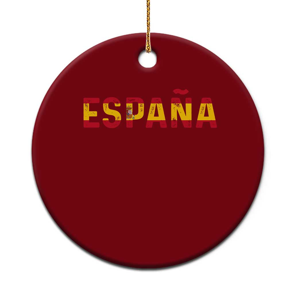 Spain Spanish Flag Espana Pride Ceramic Ornament