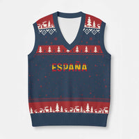 Spain Spanish Flag Espana Pride V-Neck Knit Sweater Vest