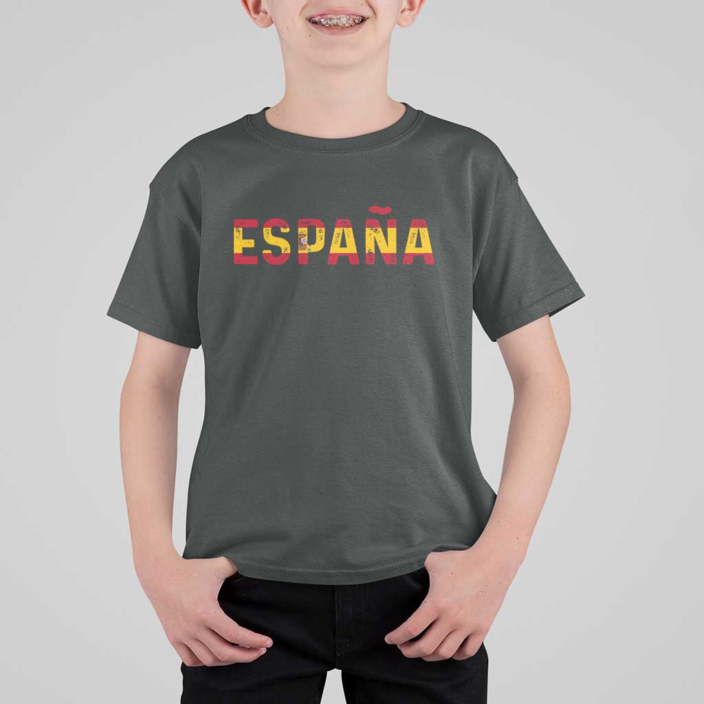 Spain Spanish Flag Espana Pride T Shirt For Kid