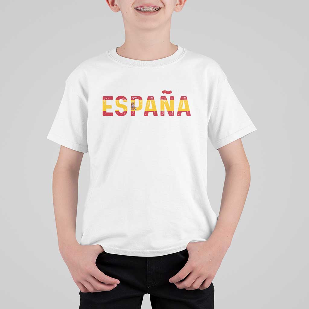 Spain Spanish Flag Espana Pride T Shirt For Kid