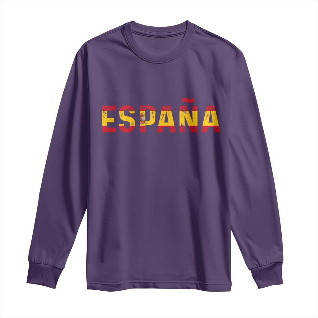 Spain Spanish Flag Espana Pride Long Sleeve Shirt