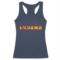 Spain Spanish Flag Espana Pride Racerback Tank Top