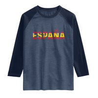 Spain Spanish Flag Espana Pride Raglan Shirt
