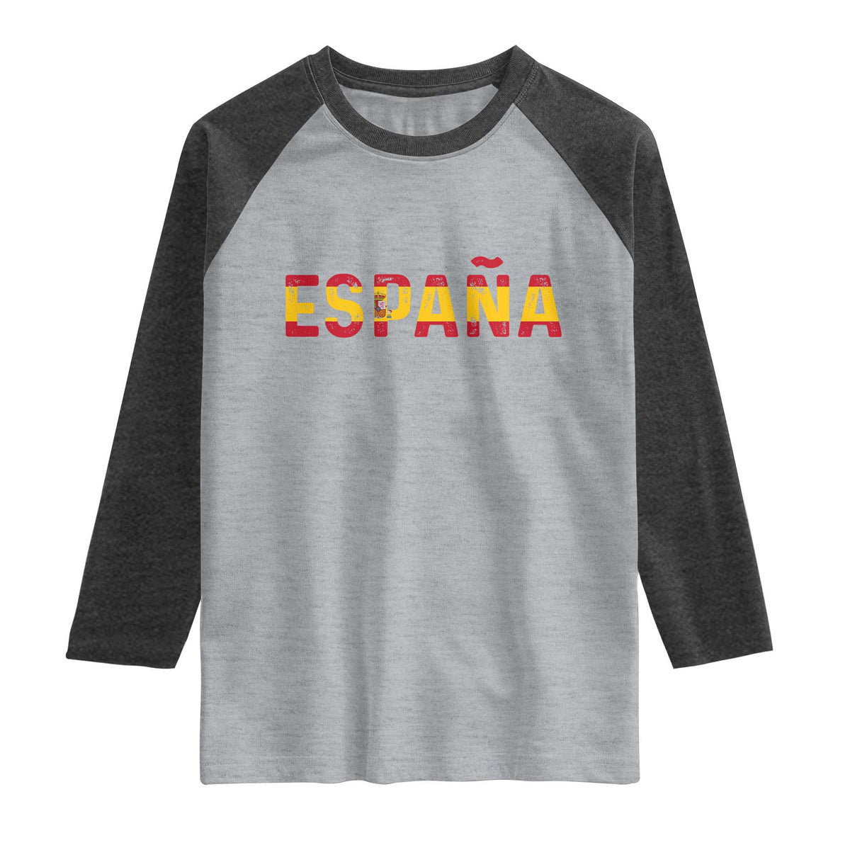 Spain Spanish Flag Espana Pride Raglan Shirt