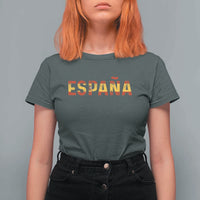 Spain Spanish Flag Espana Pride T Shirt For Women