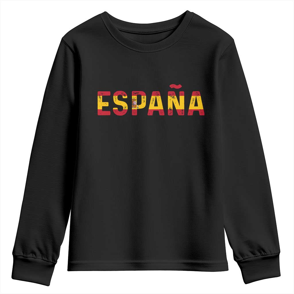 Spain Spanish Flag Espana Pride Youth Sweatshirt