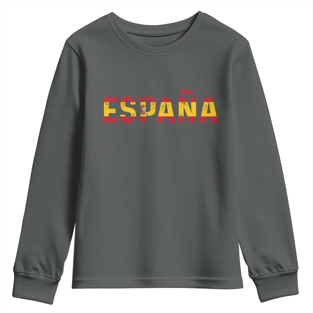 Spain Spanish Flag Espana Pride Youth Sweatshirt