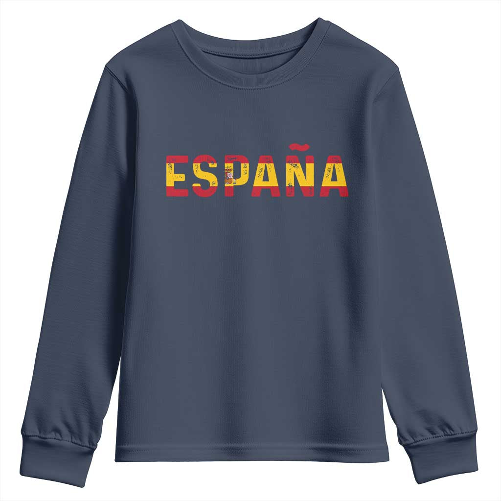Spain Spanish Flag Espana Pride Youth Sweatshirt