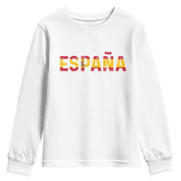 Spain Spanish Flag Espana Pride Youth Sweatshirt