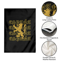 Spain Espana Heraldic Lion Pride Garden Flag
