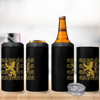 Spain Espana Heraldic Lion Pride 4 in 1 Can Cooler Tumbler