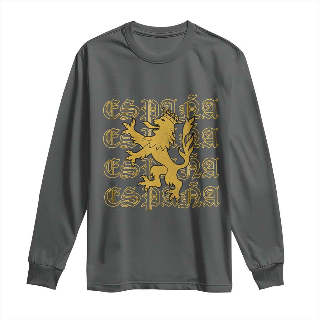 Spain Espana Heraldic Lion Pride Long Sleeve Shirt