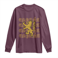 Spain Espana Heraldic Lion Pride Long Sleeve Shirt
