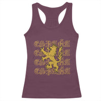 Spain Espana Heraldic Lion Pride Racerback Tank Top