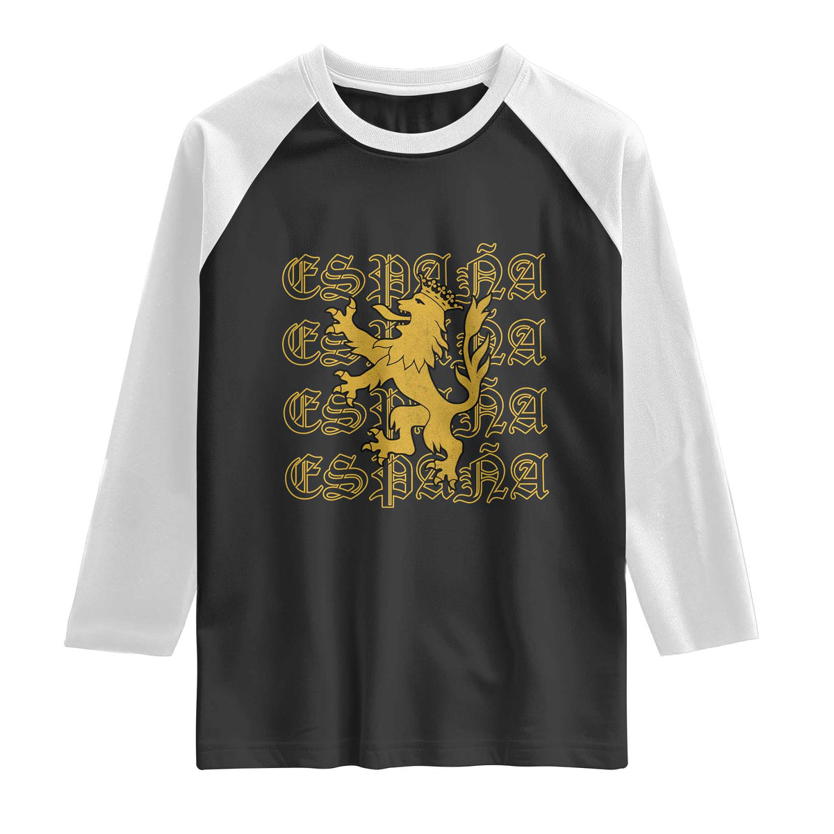 Spain Espana Heraldic Lion Pride Raglan Shirt