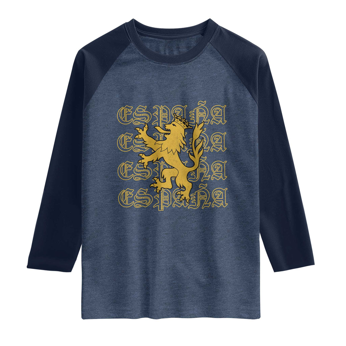 Spain Espana Heraldic Lion Pride Raglan Shirt