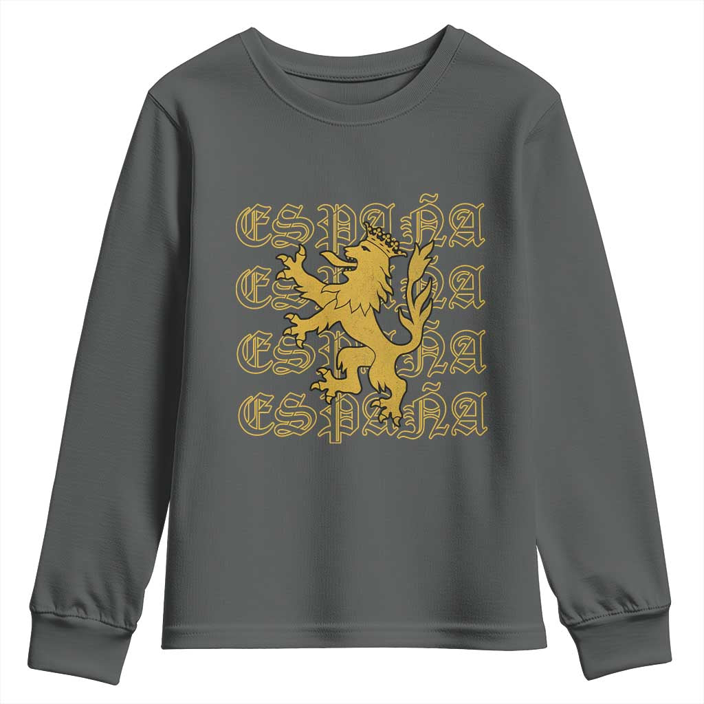 Spain Espana Heraldic Lion Pride Youth Sweatshirt