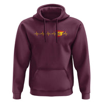 Spain Heartbeat EKG Espana Spanish Flag Map Hoodie