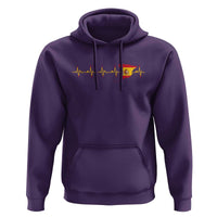 Spain Heartbeat EKG Espana Spanish Flag Map Hoodie