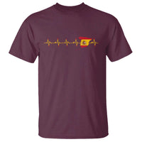 Spain Heartbeat EKG Espana Spanish Flag Map T Shirt