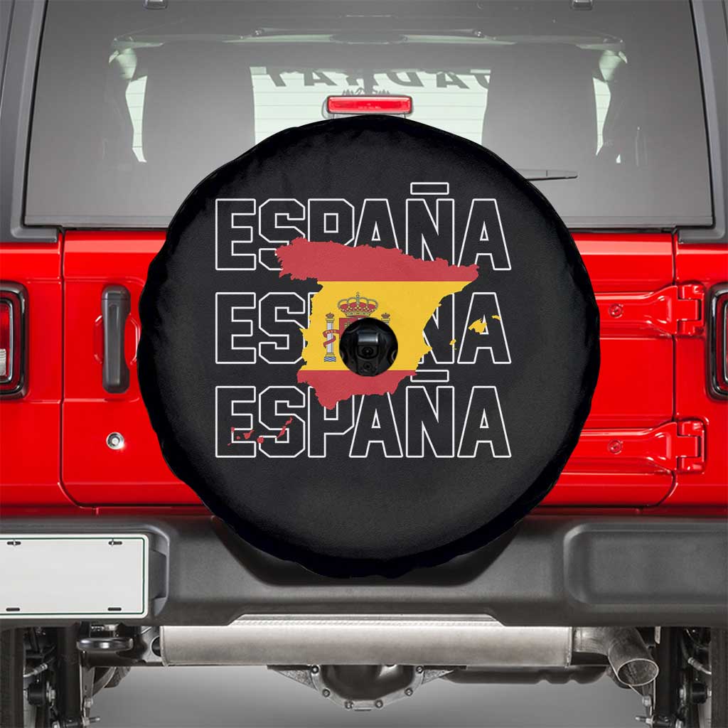 Espana Spain Map Pride Spanish Flag Spare Tire Cover