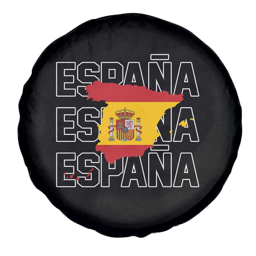 Espana Spain Map Pride Spanish Flag Spare Tire Cover