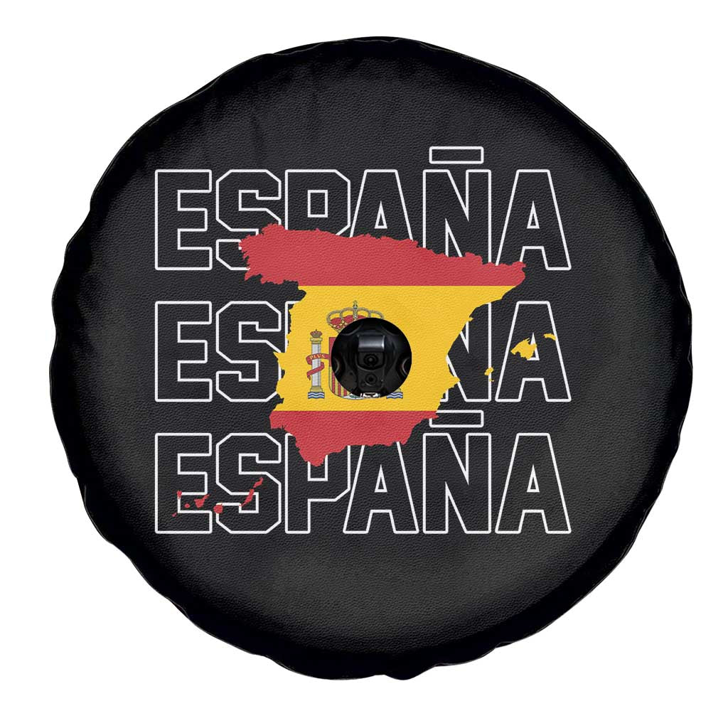 Espana Spain Map Pride Spanish Flag Spare Tire Cover