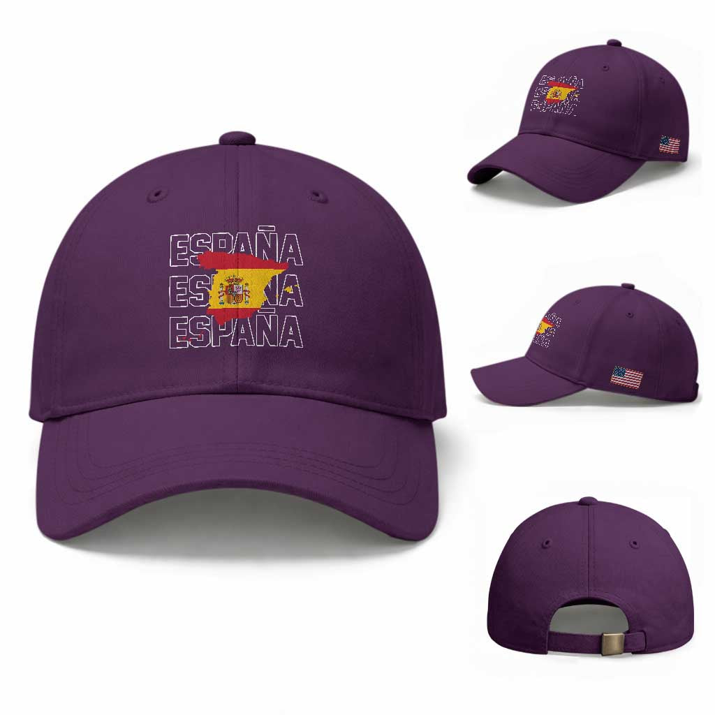 Espana Spain Map Pride Spanish Flag Baseball Cap