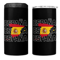 Espana Spain Map Pride Spanish Flag 4 in 1 Can Cooler Tumbler
