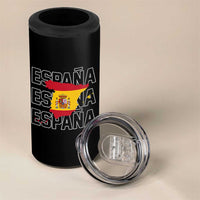 Espana Spain Map Pride Spanish Flag 4 in 1 Can Cooler Tumbler