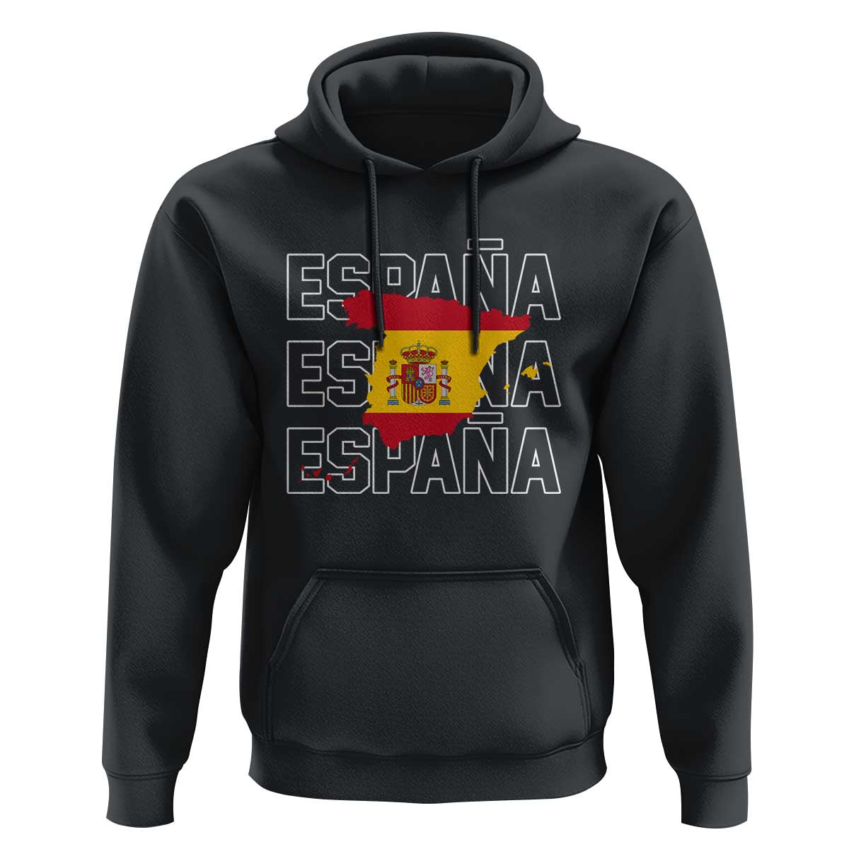 Espana Spain Map Pride Spanish Flag Hoodie