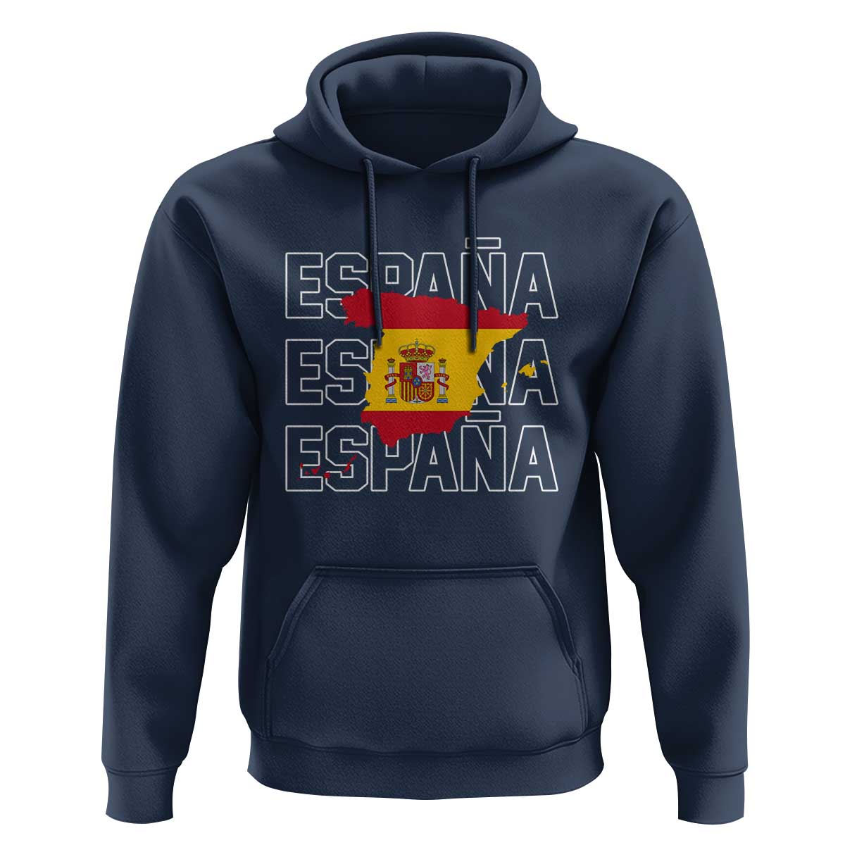 Espana Spain Map Pride Spanish Flag Hoodie