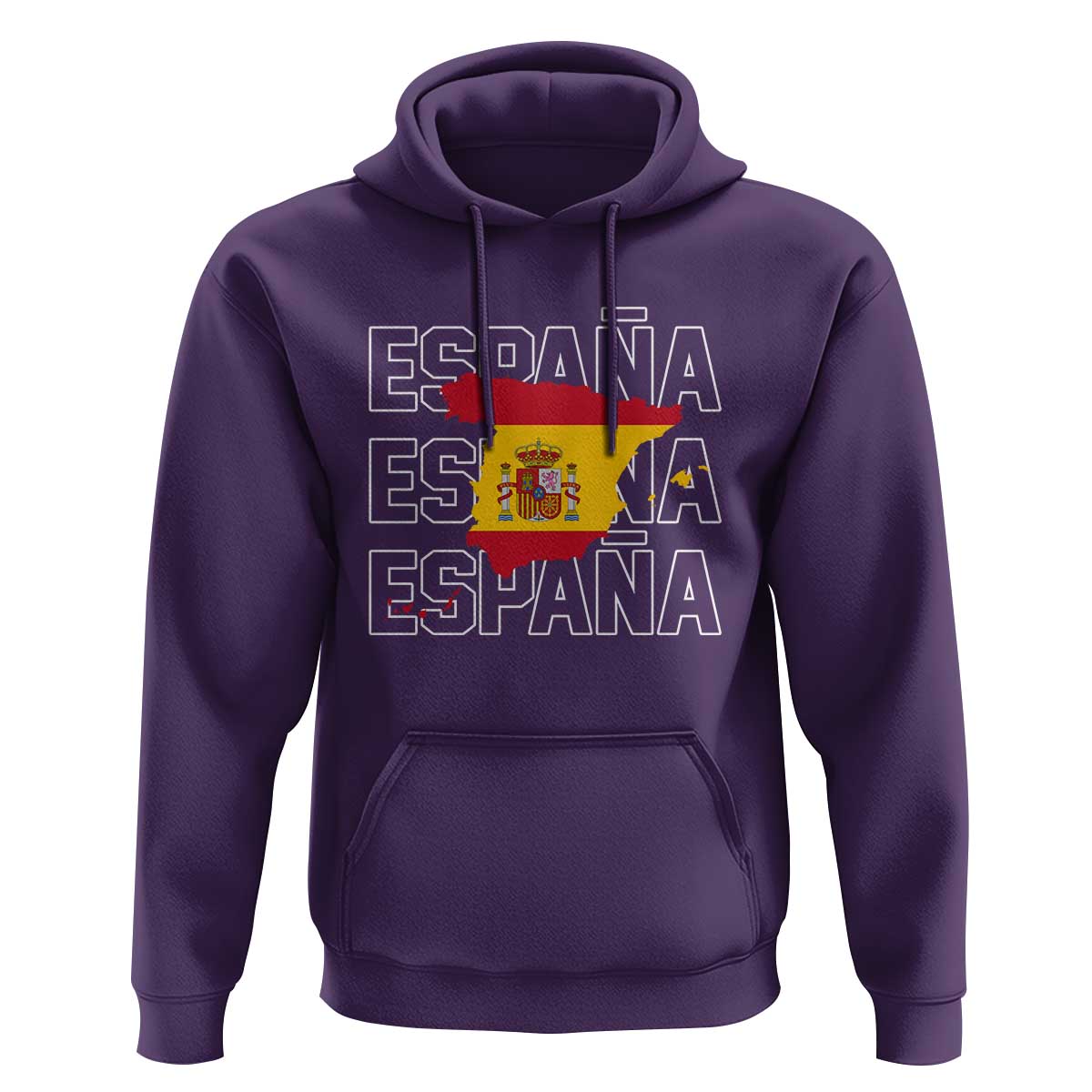 Espana Spain Map Pride Spanish Flag Hoodie