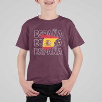Espana Spain Map Pride Spanish Flag T Shirt For Kid