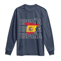 Espana Spain Map Pride Spanish Flag Long Sleeve Shirt