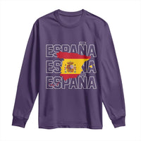 Espana Spain Map Pride Spanish Flag Long Sleeve Shirt