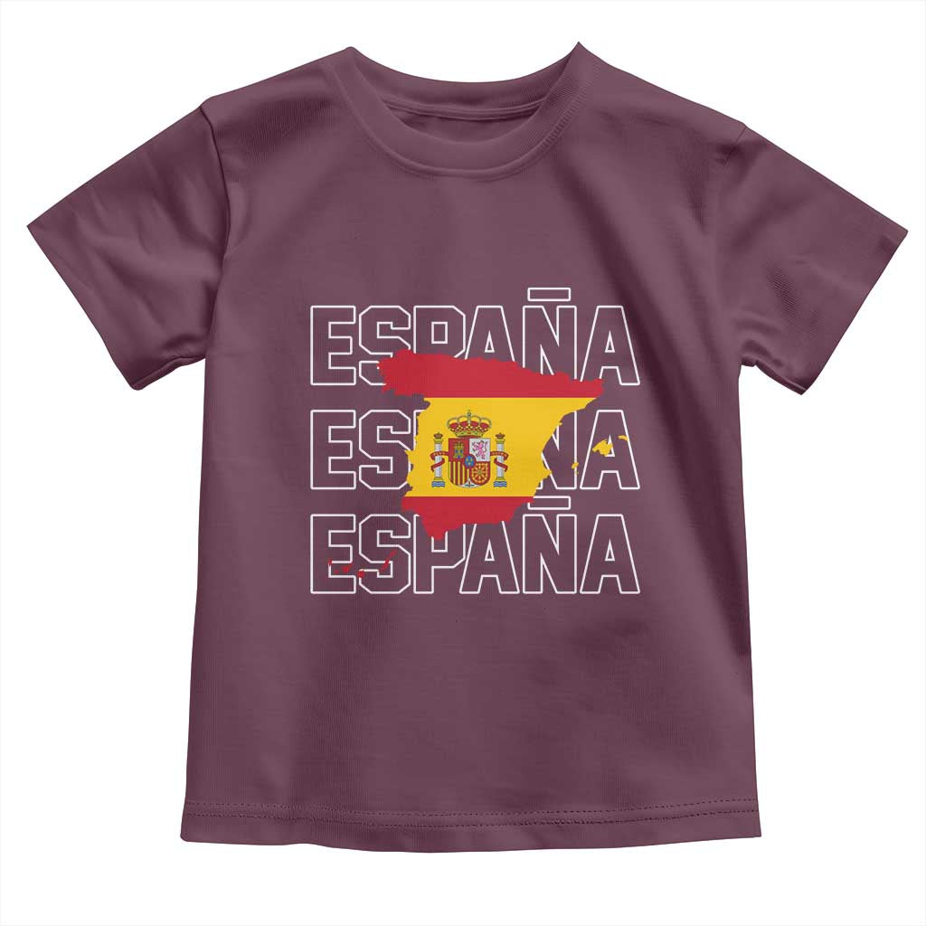 Espana Spain Map Pride Spanish Flag Toddler T Shirt