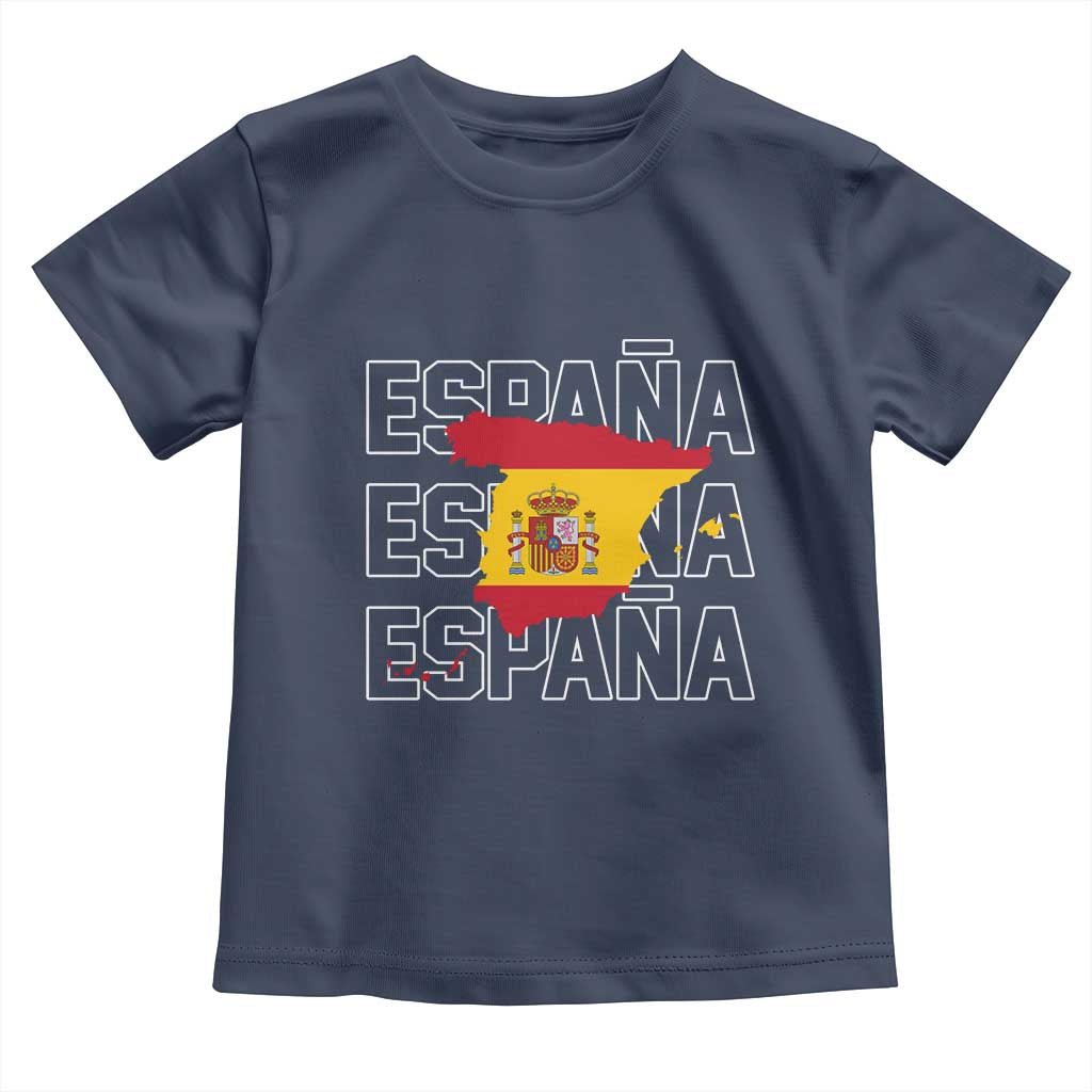 Espana Spain Map Pride Spanish Flag Toddler T Shirt