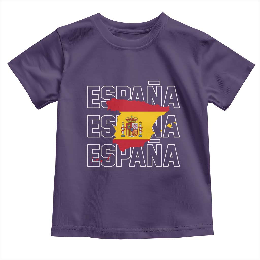 Espana Spain Map Pride Spanish Flag Toddler T Shirt
