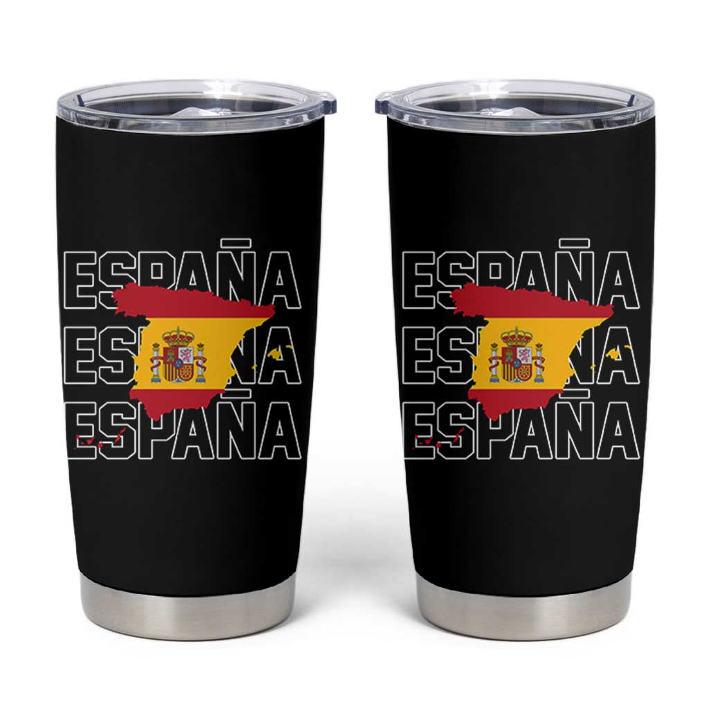 Espana Spain Map Pride Spanish Flag Tumbler Cup