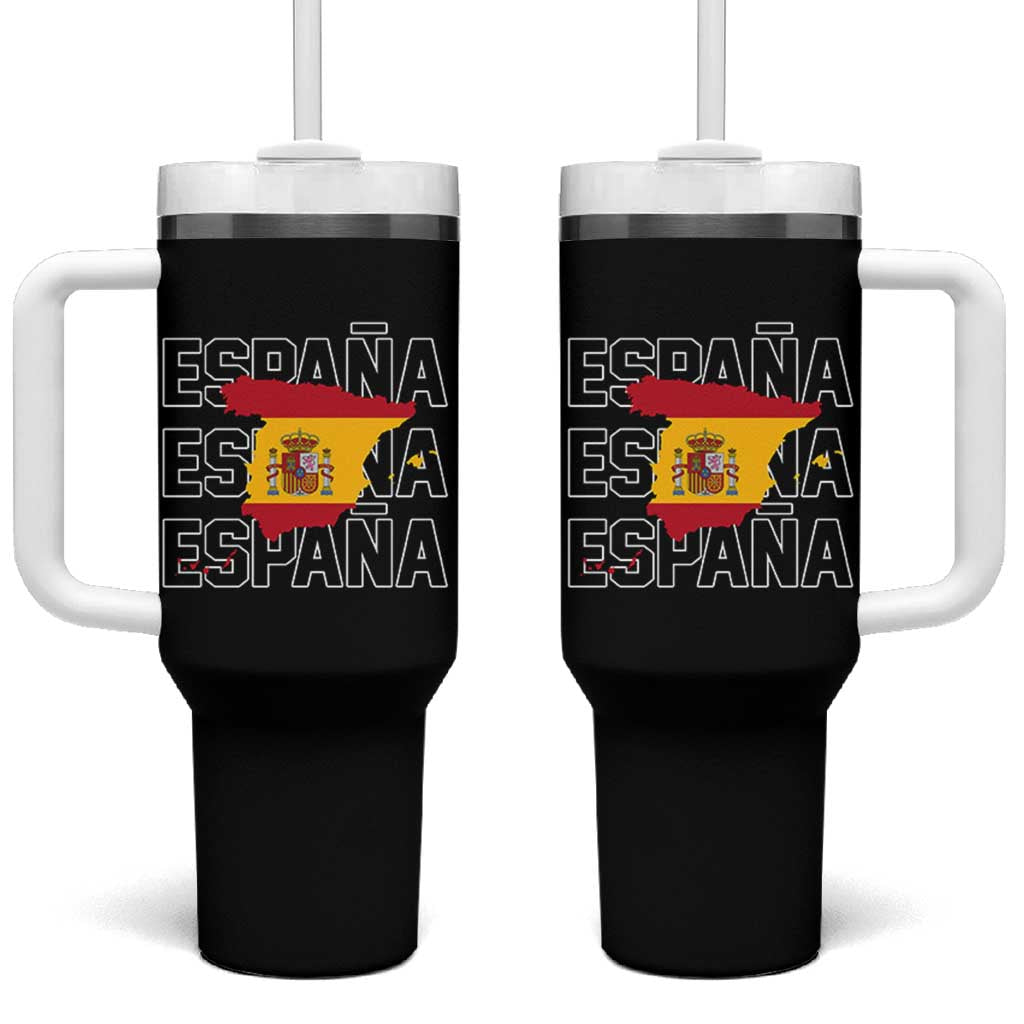 Espana Spain Map Pride Spanish Flag Tumbler With Handle