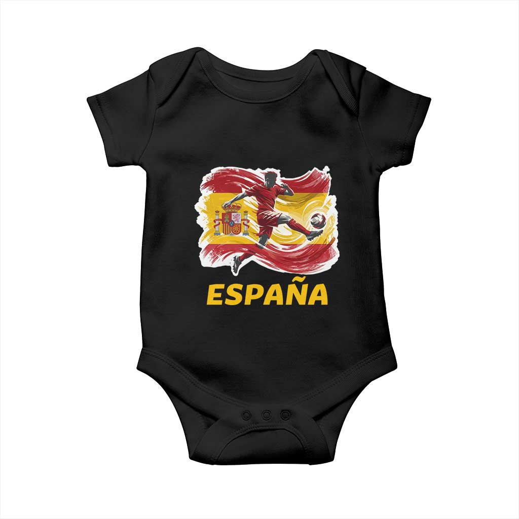 Spain Espana Soccer Football Fan Spanish Flag Baby Onesie