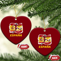 Spain Espana Soccer Football Fan Spanish Flag Ceramic Ornament