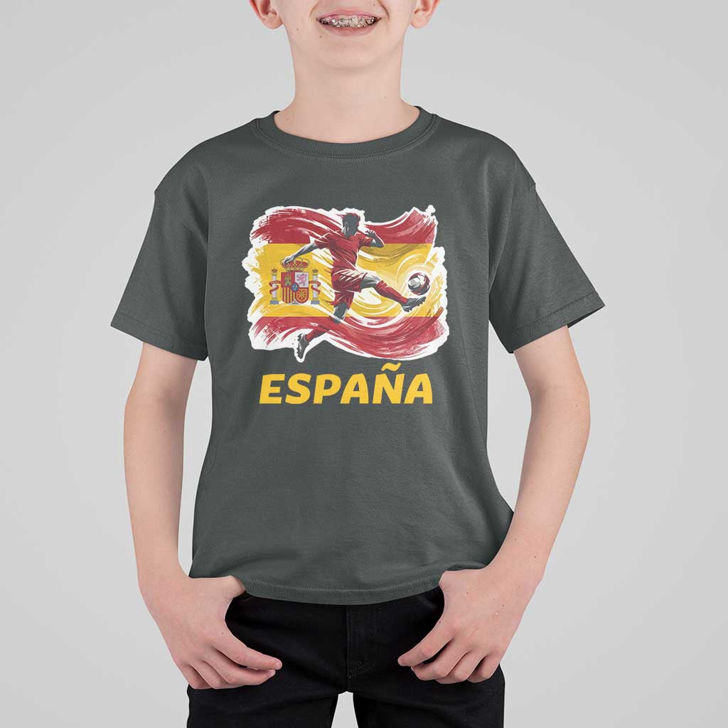 Spain Espana Soccer Football Fan Spanish Flag T Shirt For Kid