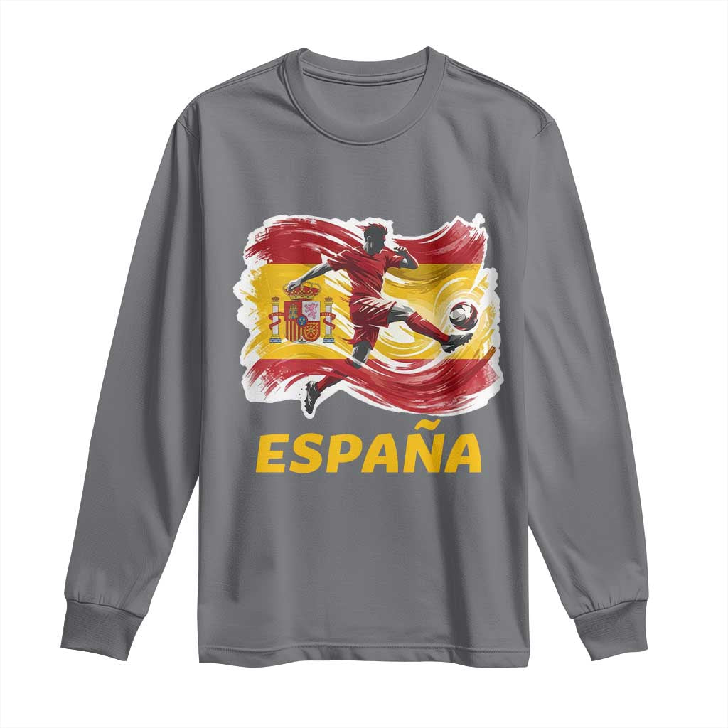 Spain Espana Soccer Football Fan Spanish Flag Long Sleeve Shirt