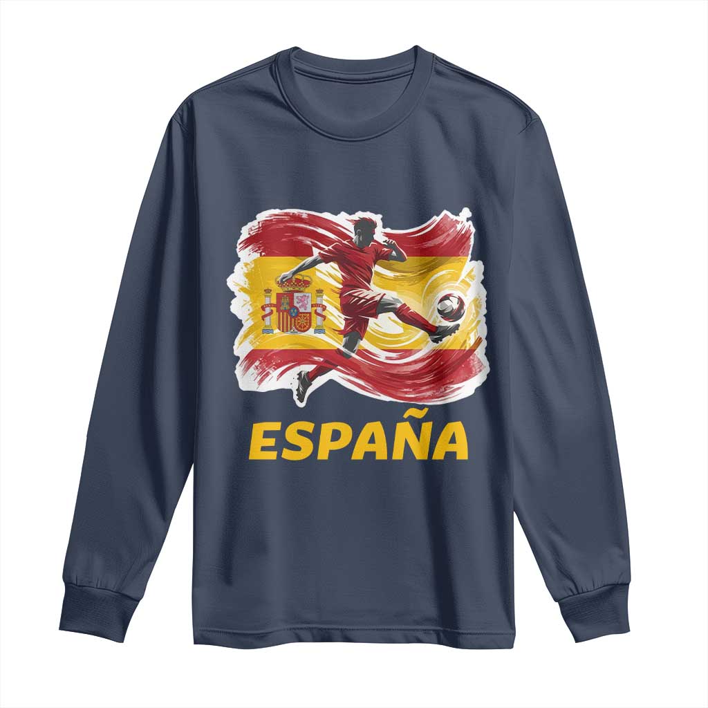 Spain Espana Soccer Football Fan Spanish Flag Long Sleeve Shirt