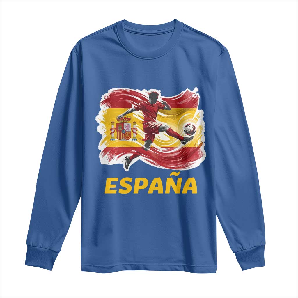Spain Espana Soccer Football Fan Spanish Flag Long Sleeve Shirt