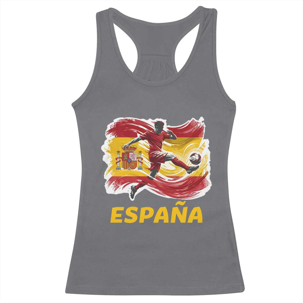 Spain Espana Soccer Football Fan Spanish Flag Racerback Tank Top